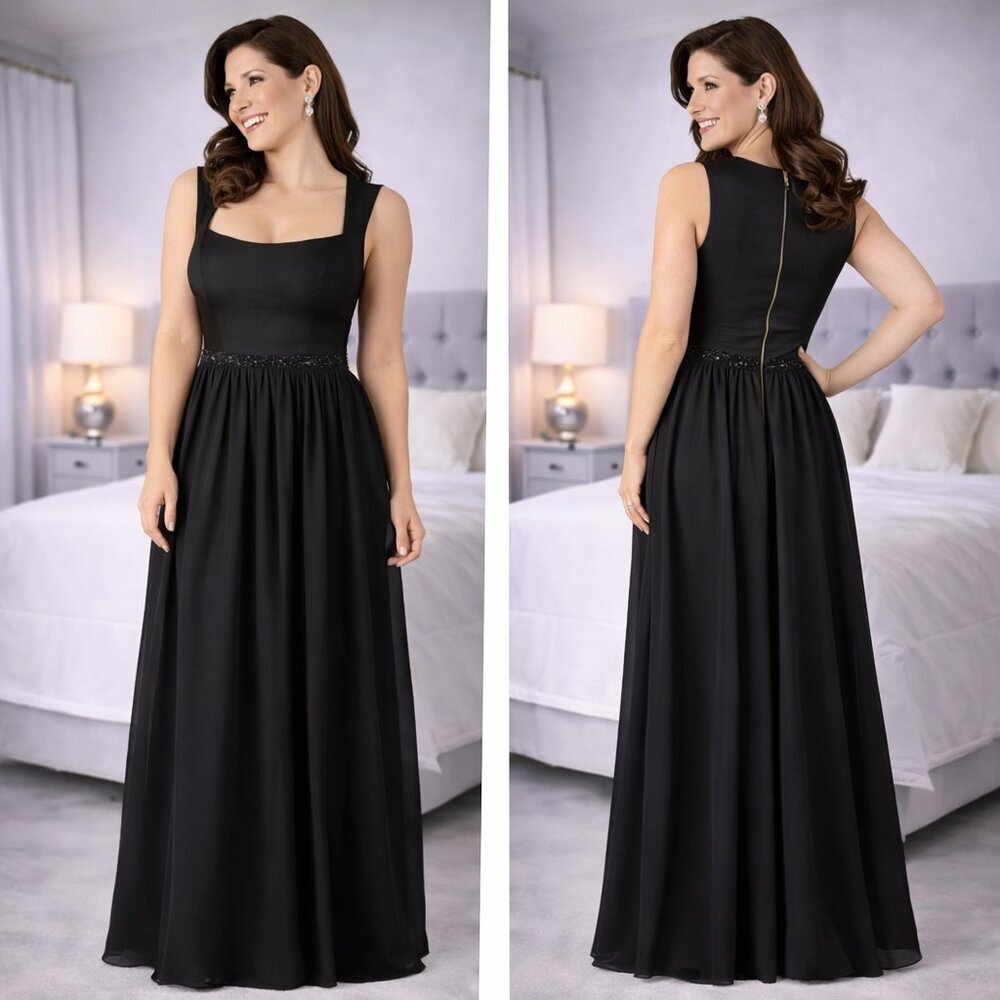 Allison Parris Black Freya Formal Gown $665